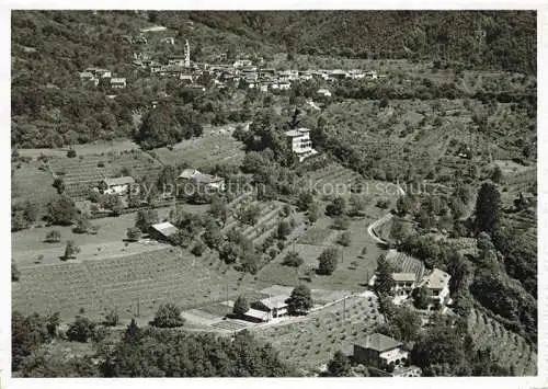 AK / Ansichtskarte Pura LUGANO TI Albergo Paladina veduta aerea
