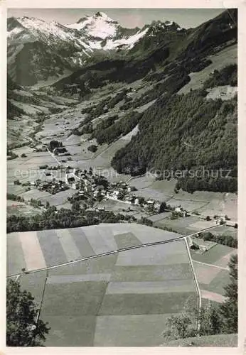 AK / Ansichtskarte Elm  GL Panorama Blick ins Tal Hausstock Leiterberg und Richetlipass