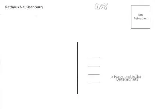 AK / Ansichtskarte Neu-Isenburg Offenbach Hessen Rathaus