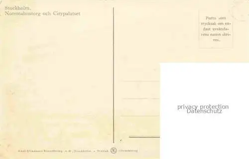 AK / Ansichtskarte STOCKHOLM  Sweden Norrmalmstorg och Citypalatset