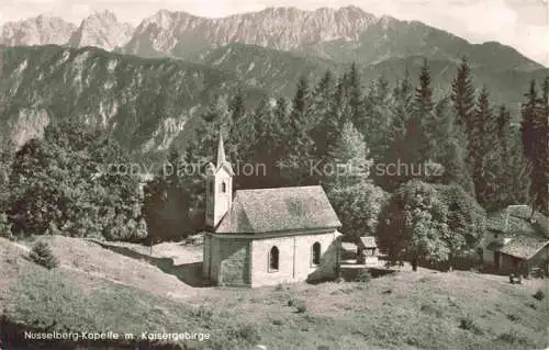 AK / Ansichtskarte Nusselberg-Kapelle Kaisergebirge Tirol AT Panorama