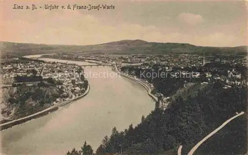 AK / Ansichtskarte LINZ DONAU AT Urfahr von der Franz Josef Warte