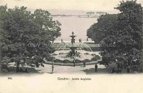AK / Ansichtskarte GENEVE Genf GE Jardin Anglaise
