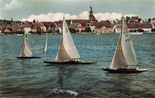 AK / Ansichtskarte ueberlingen Bodensee BW Segelpartie