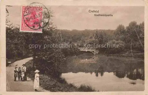 AK / Ansichtskarte Crefeld KREFELD Stadtwaldpartie