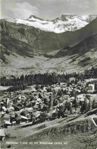 AK / Ansichtskarte Adelboden BE Fliegeraufnahme mit Wildstrubel