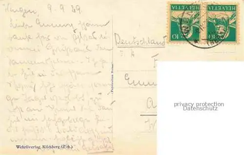 AK / Ansichtskarte Wengen  BE Gewitterstimmung