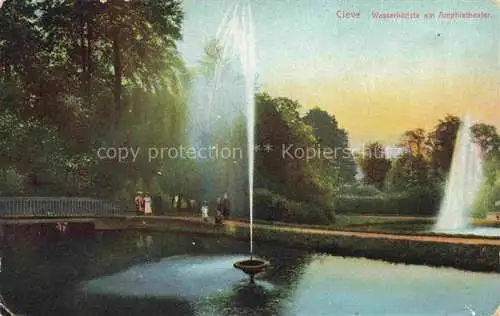 AK / Ansichtskarte Cleve  KLEVE Bad Wasserkuenste am Amphitheater