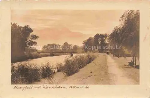 AK / Ansichtskarte BAD AIBLING Mangfall mit Wendelstein