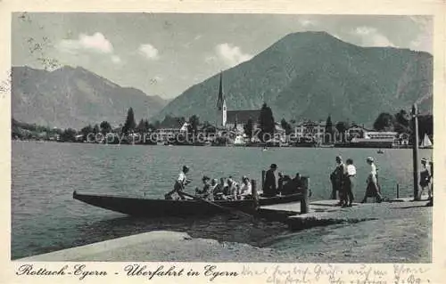 AK / Ansichtskarte Rottach-Egern Tegernsee Bayern ueberfahrt in Egern