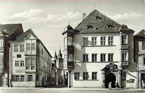 AK / Ansichtskarte BAYREUTH Blick in die Braugasse mit Rathaus