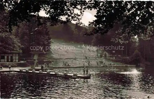 AK / Ansichtskarte Bad Lauterberg Harz Badeanstalt am Wiesenbeker Teich 