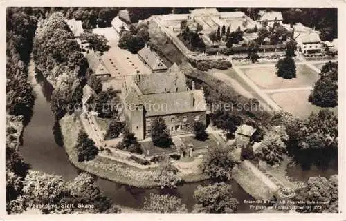 AK / Ansichtskarte Skane  Sweden Vegeholms Slott Fliegeraufnahme