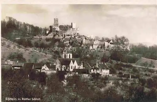 AK / Ansichtskarte Roetteln Roettelweiler Loerrach BW mit Roetteler Schloss