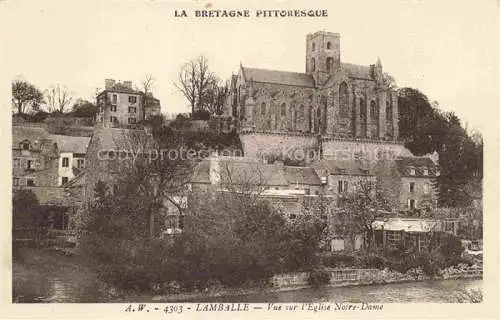 AK / Ansichtskarte Lamballe Saint-Brieuc 22 Cotes-d Armor Vue sur l'Eglise Notre Dame