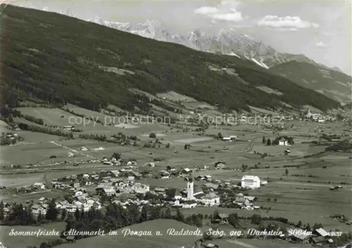 AK / Ansichtskarte Altenmarkt Pongau Panorama Sommerfrische Blick gegen Dachsteingebirge