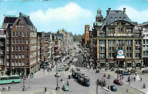 AK / Ansichtskarte STRAssENBAHN Tramway-- Amsterdam Damrak. 