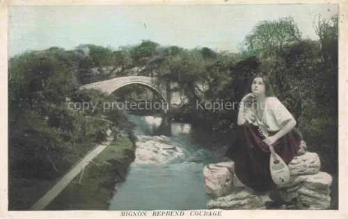 AK / Ansichtskarte MIGNON Maedchen Goethe Reprend Courage Fluss 