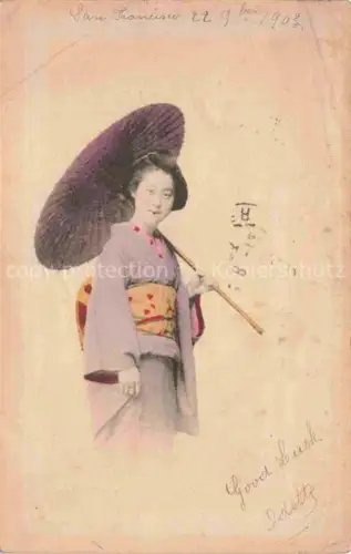 AK / Ansichtskarte Geisha Japan France 