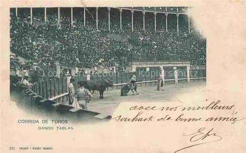 AK / Ansichtskarte Stierkampf Corrida de Toros Bullfight-- Dando Tablas 