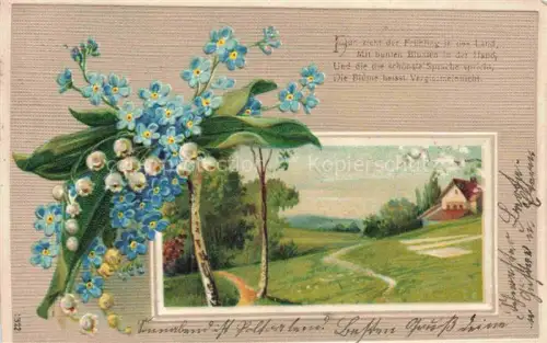 AK / Ansichtskarte Maigloeckchen Lily of the Valley Muguet Mughetto-- Landschaft 