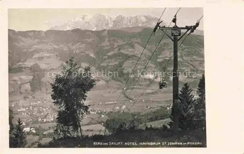 AK / Ansichtskarte Sessellift Chairlift Telesiege Bern Hahnbaum St. Johann Poingau 