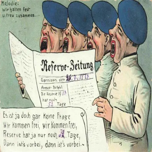 AK / Ansichtskarte Reserve-Division Militaria Melodie Soldaten Armee 