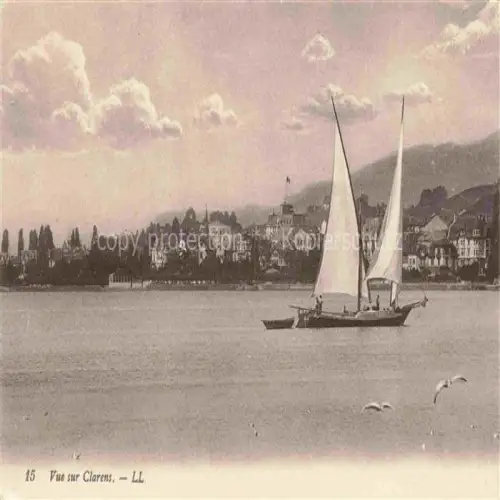 AK / Ansichtskarte Clarens  Montreux VD Vue panoramique