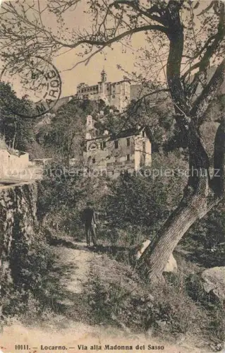 AK / Ansichtskarte LOCARNO Lago Maggiore TI Via alla Madonna del Sasso