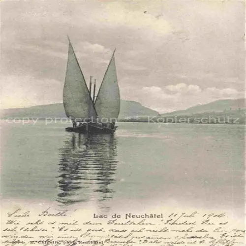 AK / Ansichtskarte Neuchatel NE Lac de Neuchatel