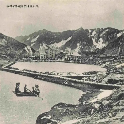 AK / Ansichtskarte Gotthardhospiz Gotthard Hospiz TI Panorama