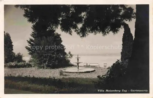 AK / Ansichtskarte ZUG  Zugersee ZG Villa Meisenberg Gartenpartie