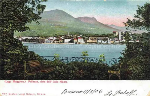 AK / Ansichtskarte Pallanza Lago Maggiore Piemonte IT vista dall Isola Madre