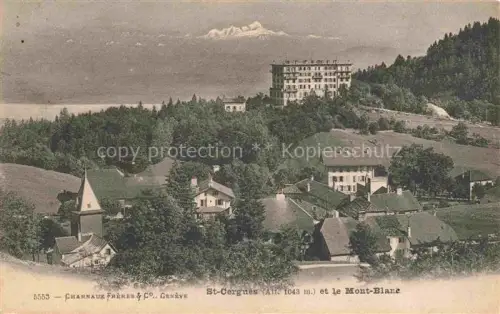 AK / Ansichtskarte St-Cergues Saint-Cergues 74 Haute-Savoie et le Mont Blanc