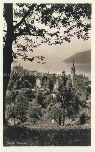 AK / Ansichtskarte Vitznau Witznau Vierwaldstaettersee LU Panorama Kirche