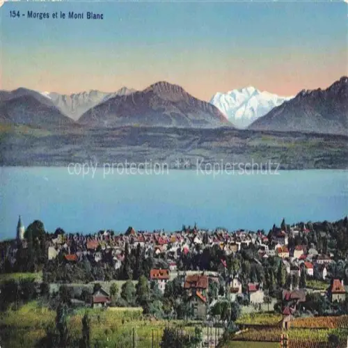 AK / Ansichtskarte MORGES VD et le Mont Blanc