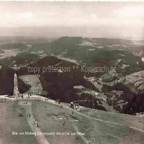 AK / Ansichtskarte Feldberg 1450m Schwarzwald Blick zum Titisee 