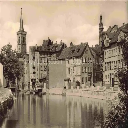 AK / Ansichtskarte ERFURT Partie an der Gera