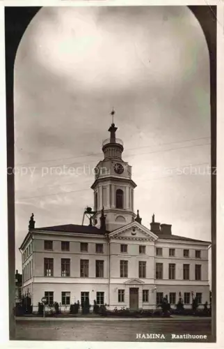 AK / Ansichtskarte Hamina Frederikshamn Suomi Raatihuone