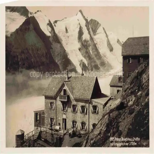 AK / Ansichtskarte Franz-Josephs-Haus 2418m Grossglockner Kaernten AT Panorama