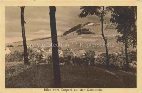 AK / Ansichtskarte Salzhemmendorf Blick vom Kurpark auf den Kahnstein