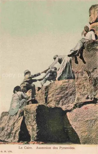 AK / Ansichtskarte Caire  Kairo CAIRO Egypt Ascension des Pyramides