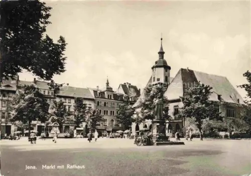 AK / Ansichtskarte JENA  Thueringen Markt mit Rathaus