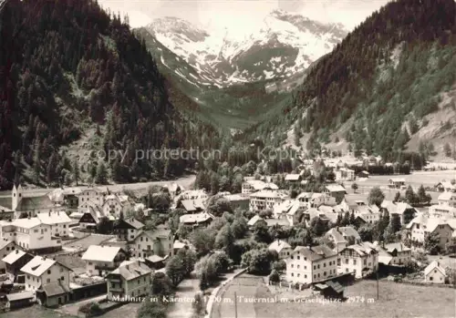 AK / Ansichtskarte Mallnitz Tauernbahn Kaernten AT Tauerntal mit Geiselspitze Panorama