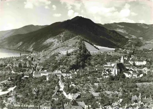 AK / Ansichtskarte Spitz Donau Wachau Niederoesterreich AT Fliegeraufnahme