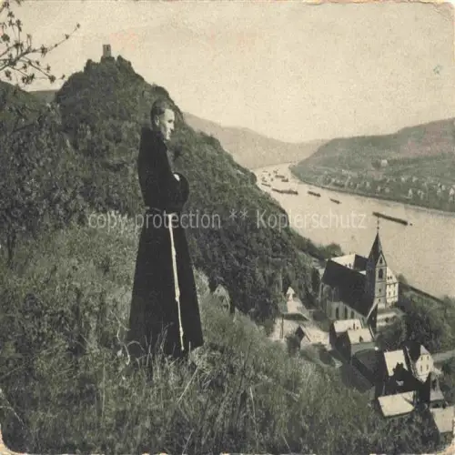 AK / Ansichtskarte Bornhofen Kamp Rhein Blick von der Hoehe Moench