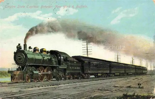 AK / Ansichtskarte Eisenbahn Railway Chemin de Fer Ferrovia-- Express Between New York Buffalo