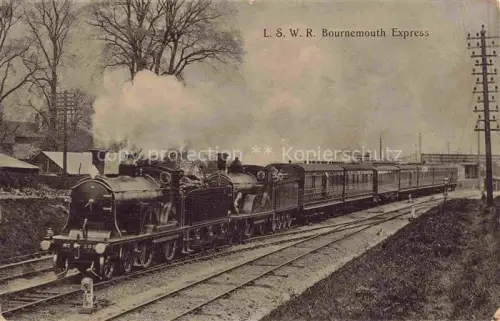 AK / Ansichtskarte Eisenbahn Railway Chemin de Fer Ferrovia-- Bournemouth Express Southampton