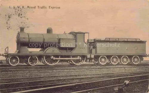 AK / Ansichtskarte Lokomotive Eisenbahn Railway-- Mixed Traffic Express 