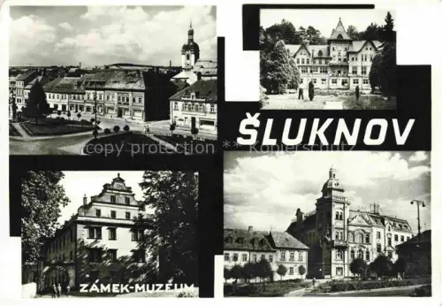 AK / Ansichtskarte Sluknov Schluckenau CZ Teilansichten Zamek Muzeum Schloss Museum